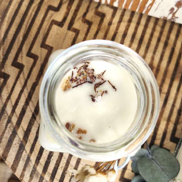 Bomboniera sostenibile candela EcoFattoArt